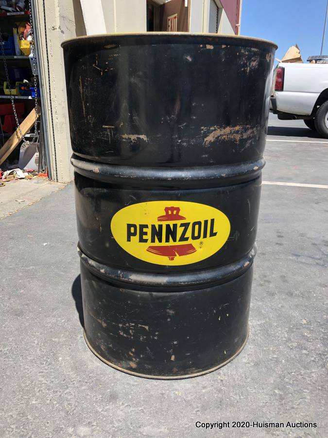 VINTAGE PENNZOIL LARGE OIL DRUM Auction | Huisman Auctions