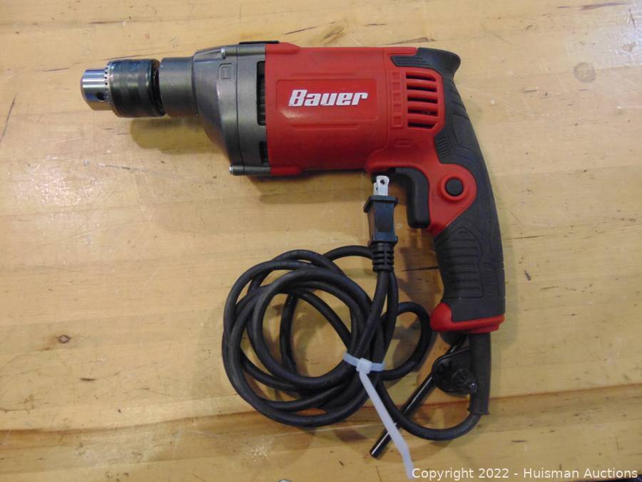 BAUER 7.5 Amp 1 2 in. Variable Speed Hammer Drill Driver PLUGGED