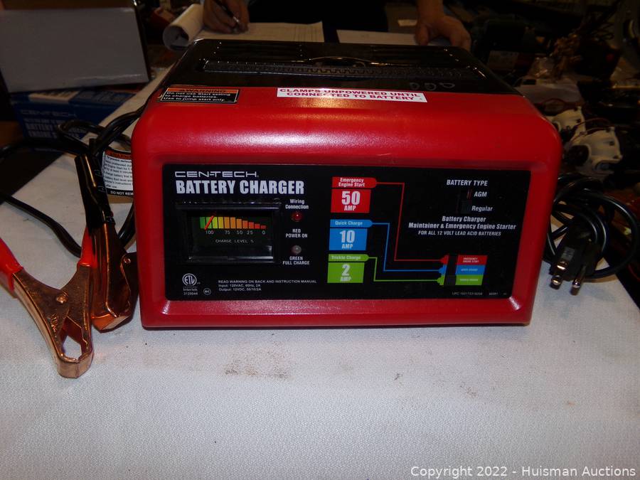 CEN-TECH 1012150 AMP; 12 VOLT BATTERY CHARGER, ENGINE STARTER Auction |  Huisman Auctions