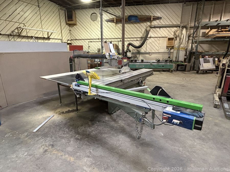 Altendorf Model F45 Precision Tuning Sliding Table Saw, 10 HP Main Motor / 1 HP Scoring Motor w/ TigerStop Fence & Blades [Buyer Must Dismantle]