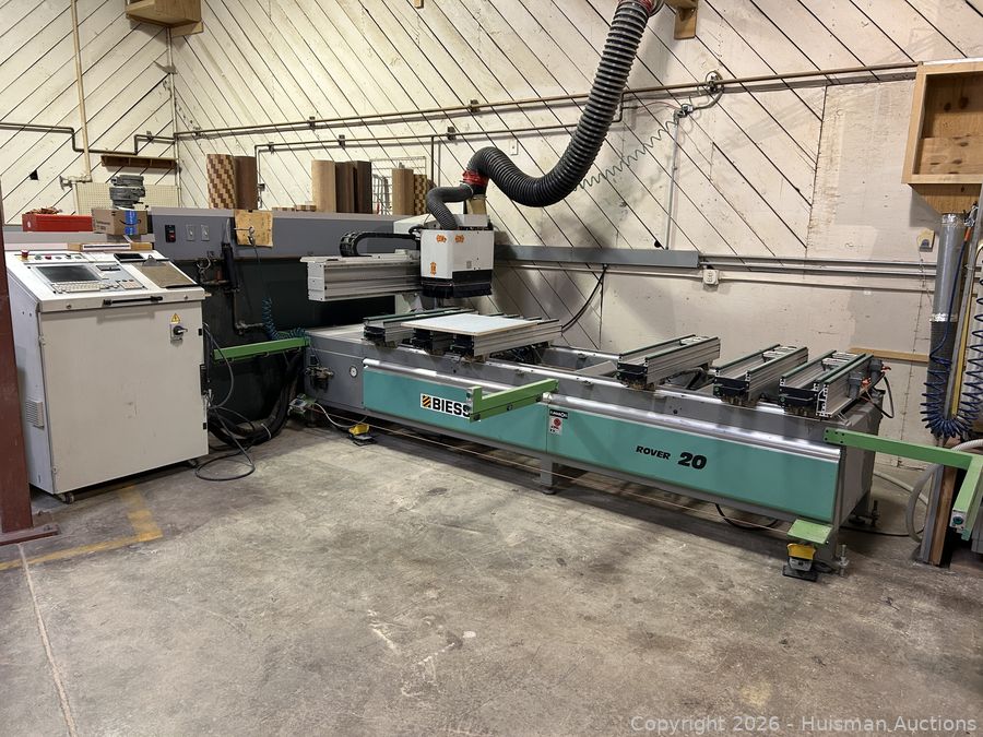 Biesse Rover 20 CNC Point-to-Point Router w/ Vacuum Pump [Buyer to Dismantle]