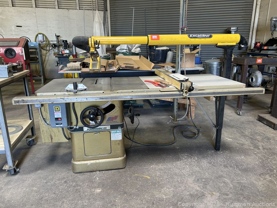 Powermatic Model 66 Table Saw, 5HP, 3-Phase w/ Dust Collector