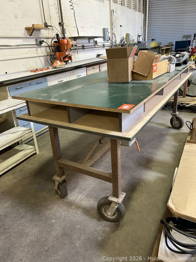 36" x 97" Rolling Shop Table