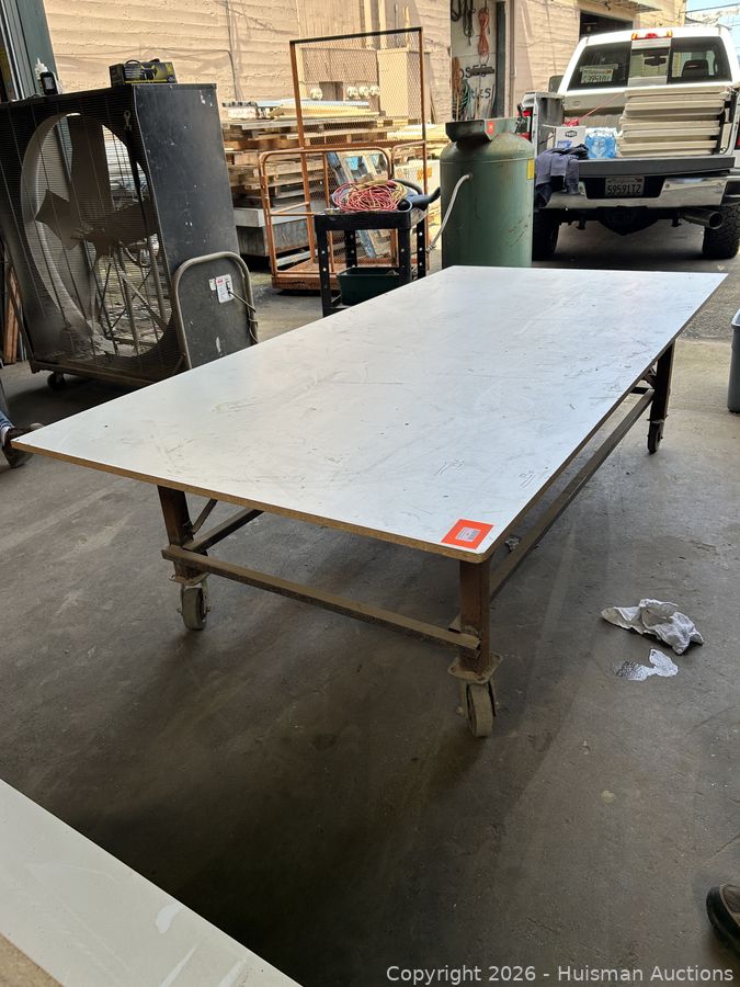 48" x 97" Rolling Steel Table
