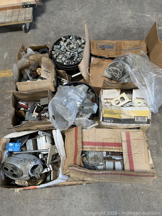 Pallet of Assorted Electrical Fittings
