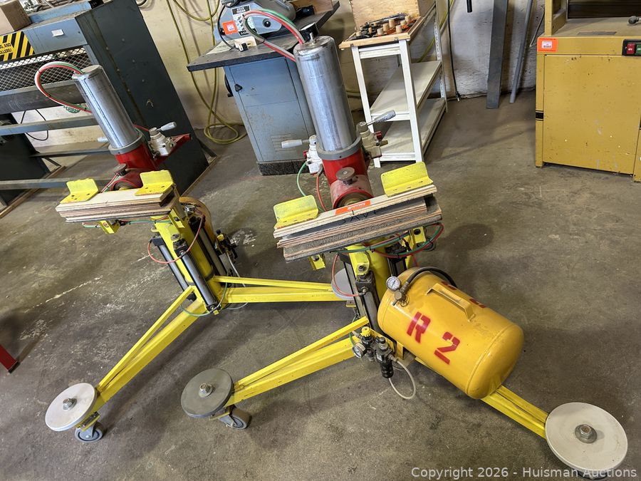 (2) Pneumatic Hoists w/ Swivel Heads